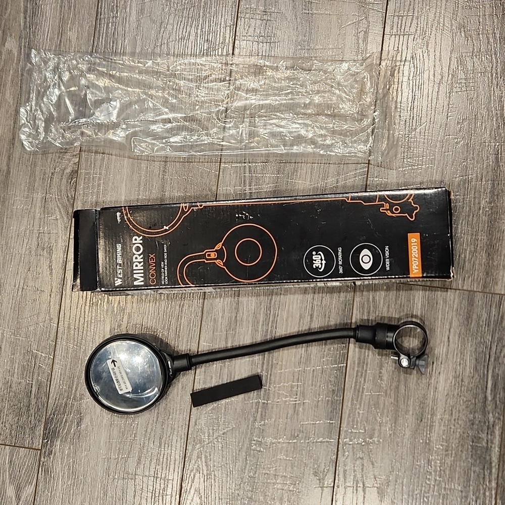 NIB West Biking YP0720019 Mirror Convex 360 degree rotating wider vision